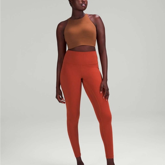 Lululemon Align High-Rise Pant 28” Nulu Cayenne Orange Woman W5CZ4S Size 6 - Picture 1 of 7